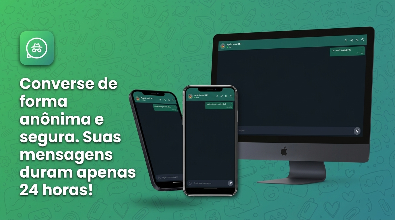 AnonyZap: chat anônimo e temporário com salas de conversa via link