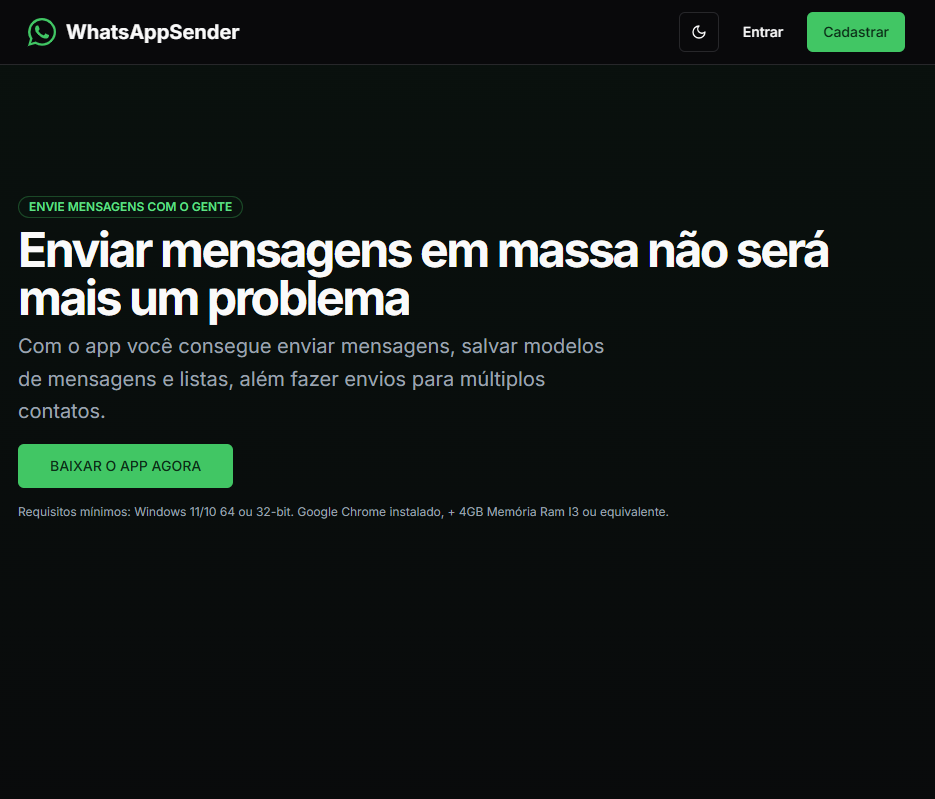 enviodemensagensemmassa
